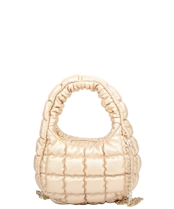 Fashion Puffy Crossbody Bag HQ127 GOLD